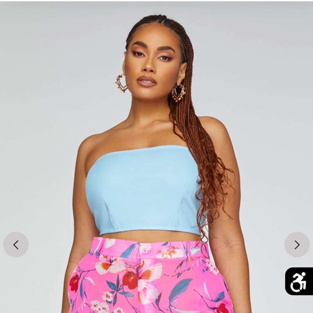 Fashion to Figure blue tube top NWOT